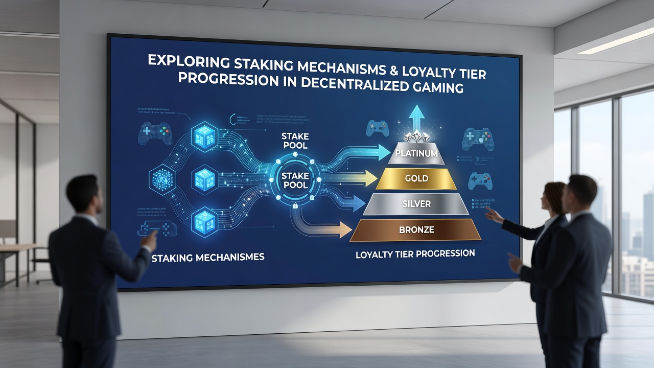 Visualisierung der Auswirkungen von Staking auf die Loyalitätsstufen-Progression mit Diagrammen und Beispielen aus Blockchain-Spielen