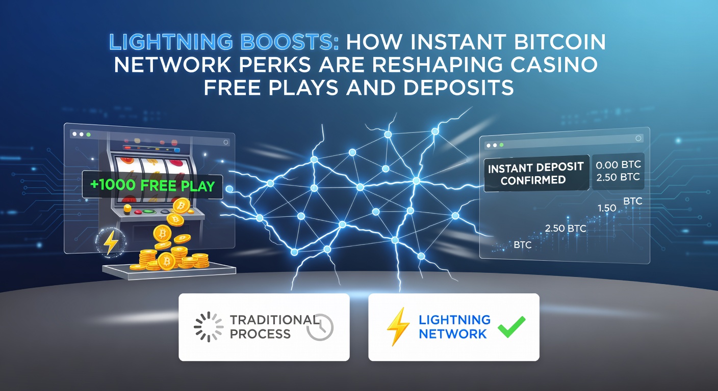 Dynamische Darstellung einer Lightning-Transaktion in einem Casino-Interface mit Echtzeit-Boni und blitzschnellen Einzahlungen